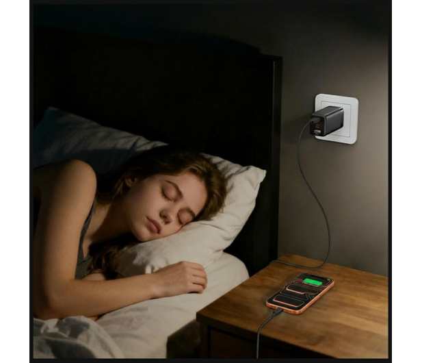 USAMS Kabel 60W USB-C do USB-C 1.2m czarny - 1490216 - zdjęcie 3